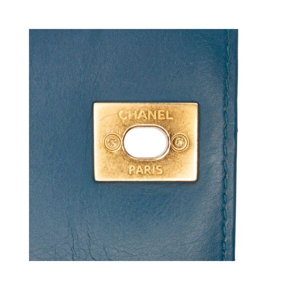 Pre Loved Chanel Quilted Lambskin Crossbody Women Blue Crossbody Bags - Picture 8 of 8